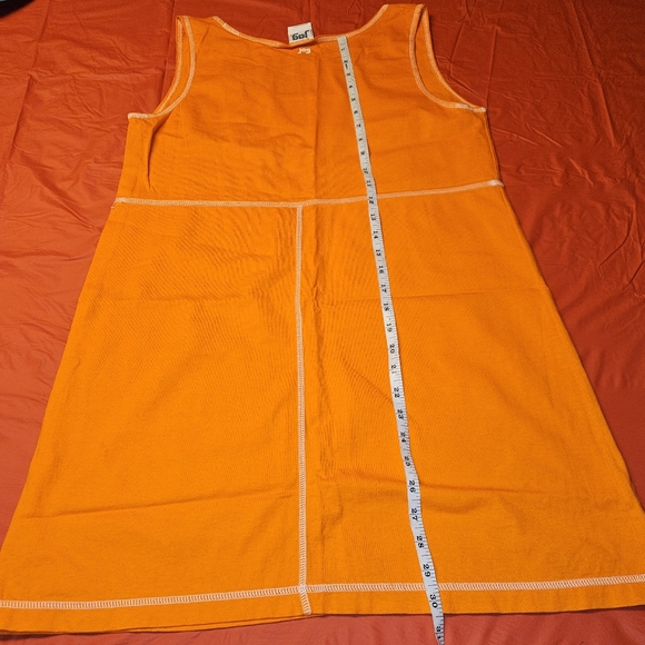 Jag Tank Top/Tennis Dress Orange w/White Lines 100% Cotton Vintage Lk New Medium - Picture 5 of 9
